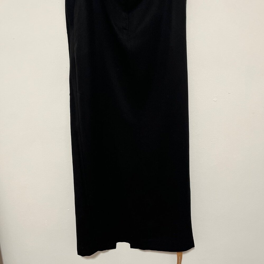Reformation Black Maxi Skirt With Back Slit & Pockets Size 2 - Picture 13 of 16